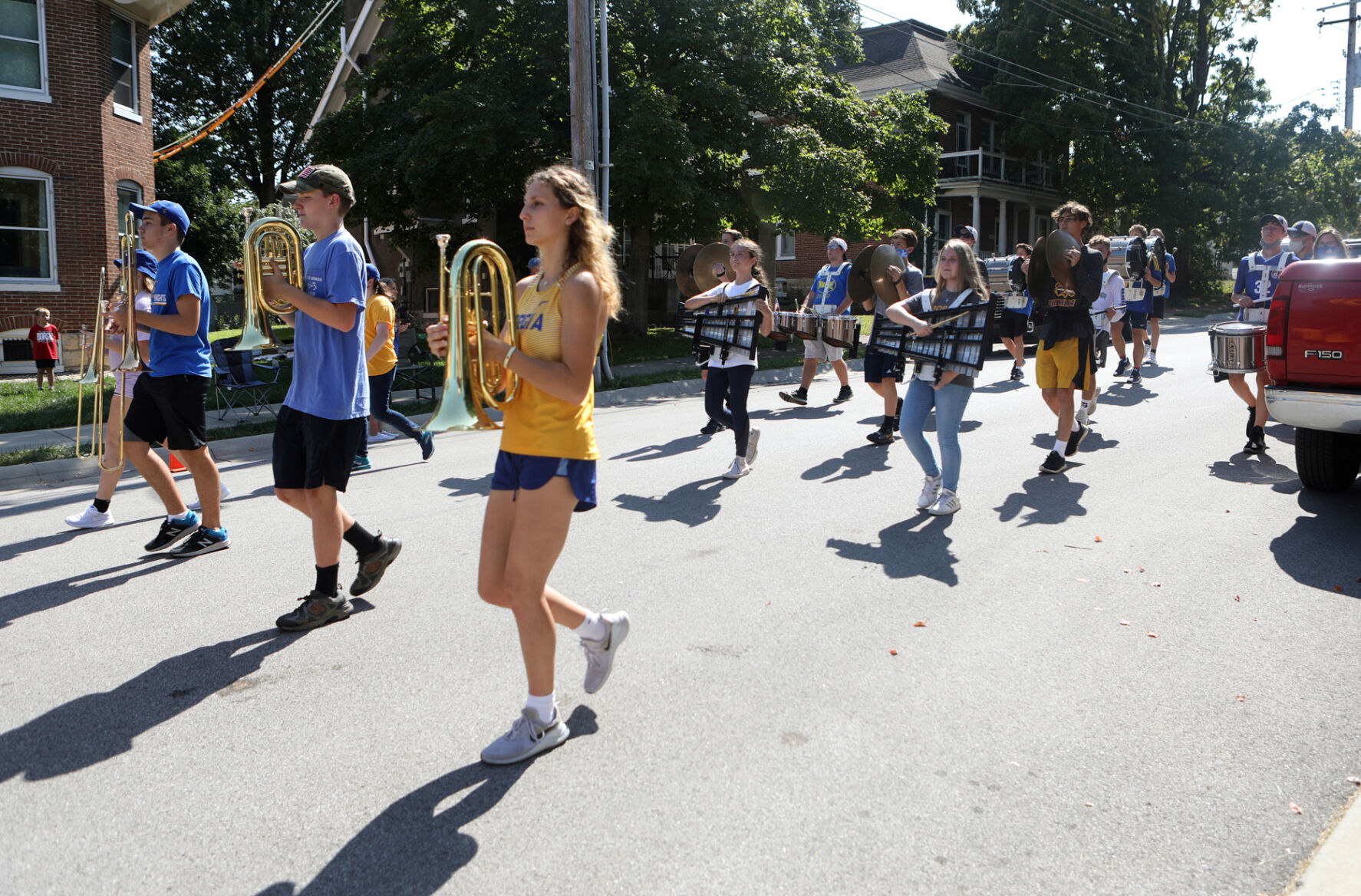 The Borgia band marches